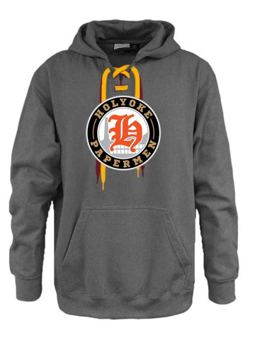 Holyoke Papermen Lace Up Faceoff Hoodie
