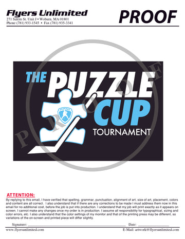 Puzzle Cup Screen Printed Faceoff Hoodie