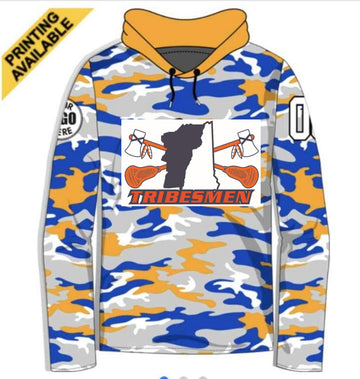 Tribesmen Colored Logo Camo Hoodie