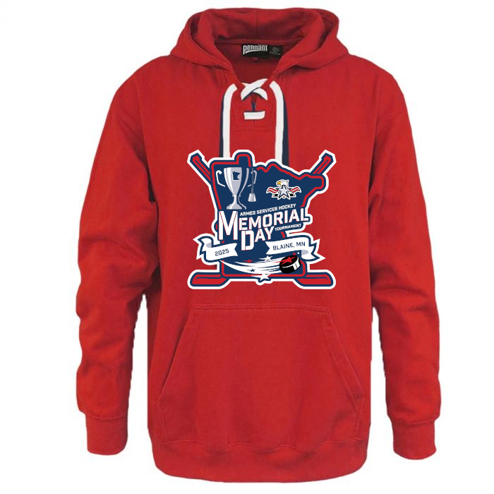 Armed Services Vetrans Day Logo Lace up Hoodie