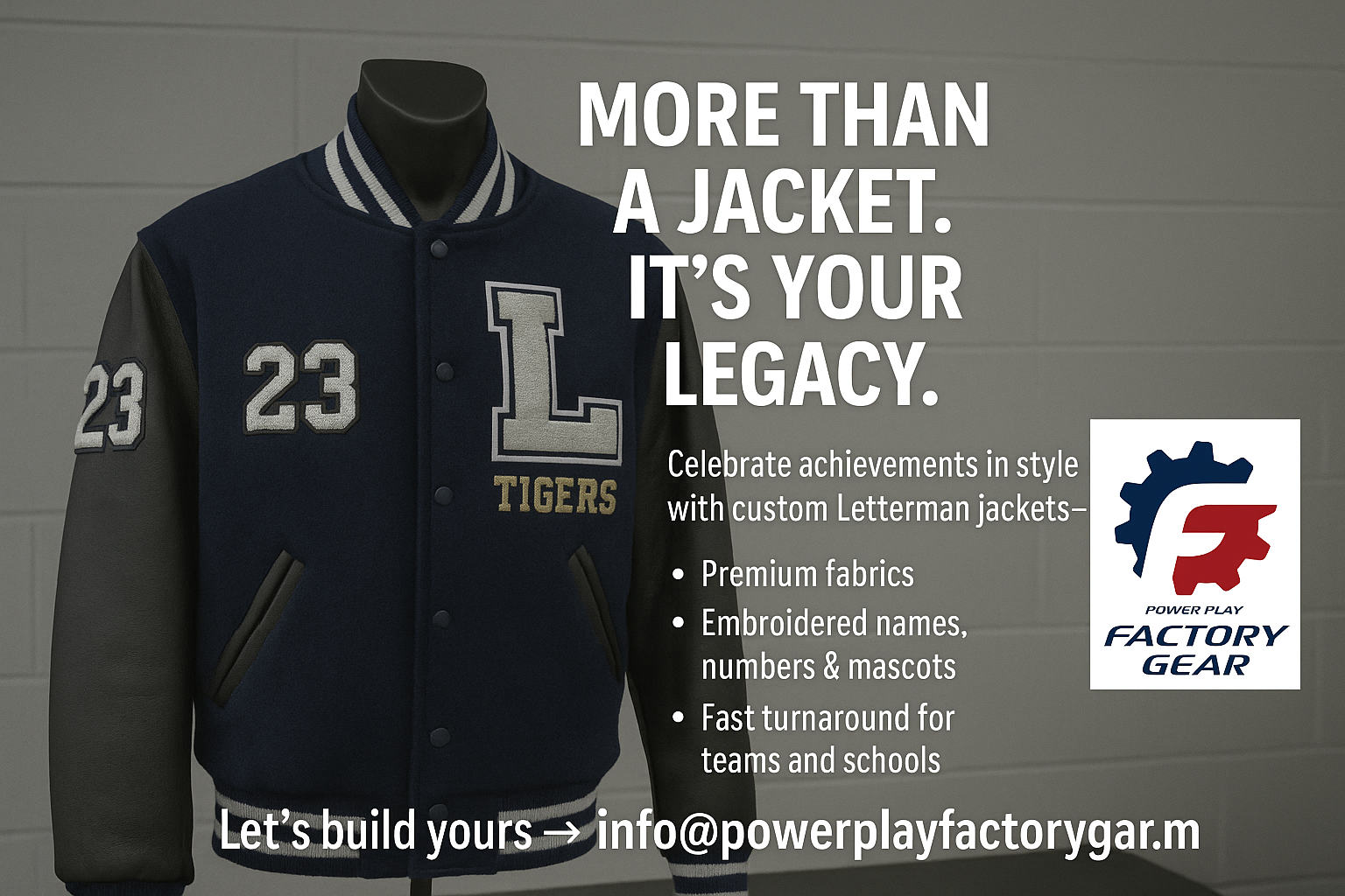 Custom Team Letterman Jacket