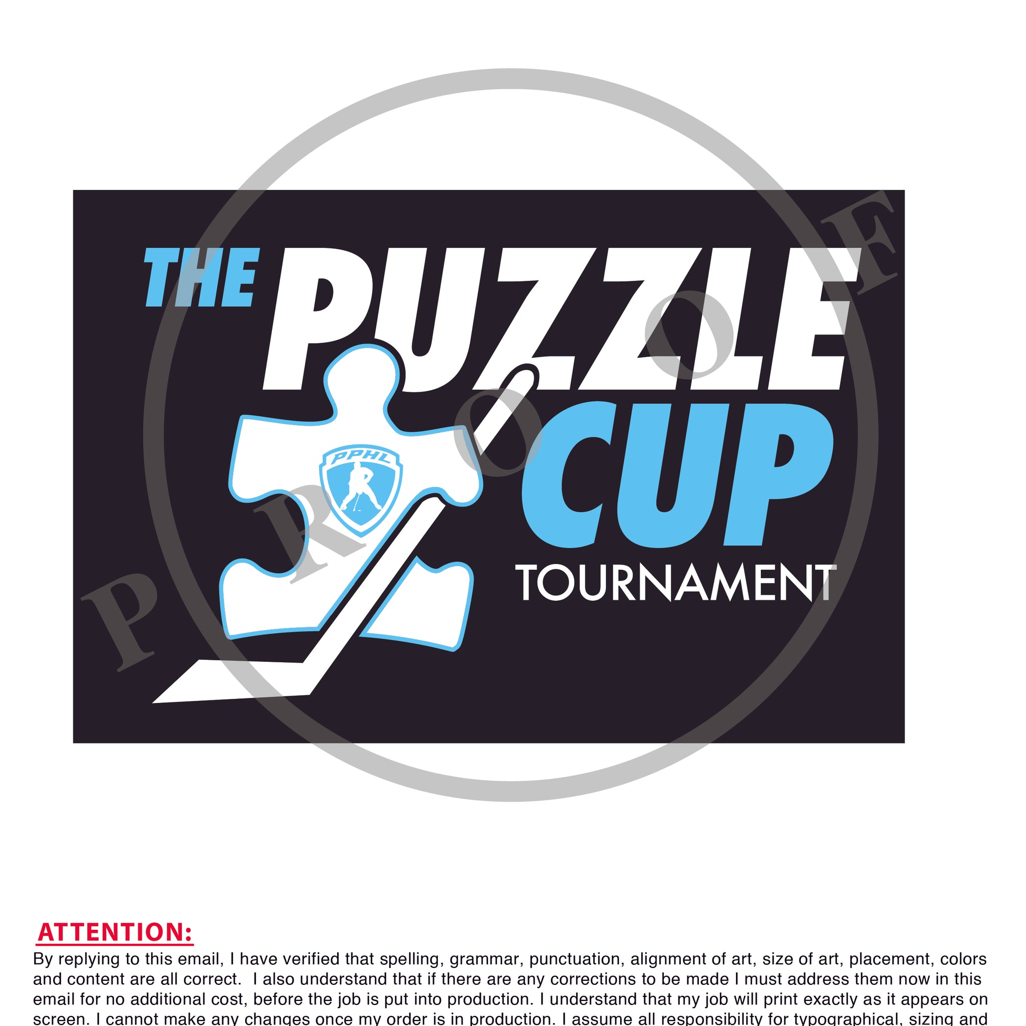 Puzzle Cup Screen Printed Faceoff Hoodie
