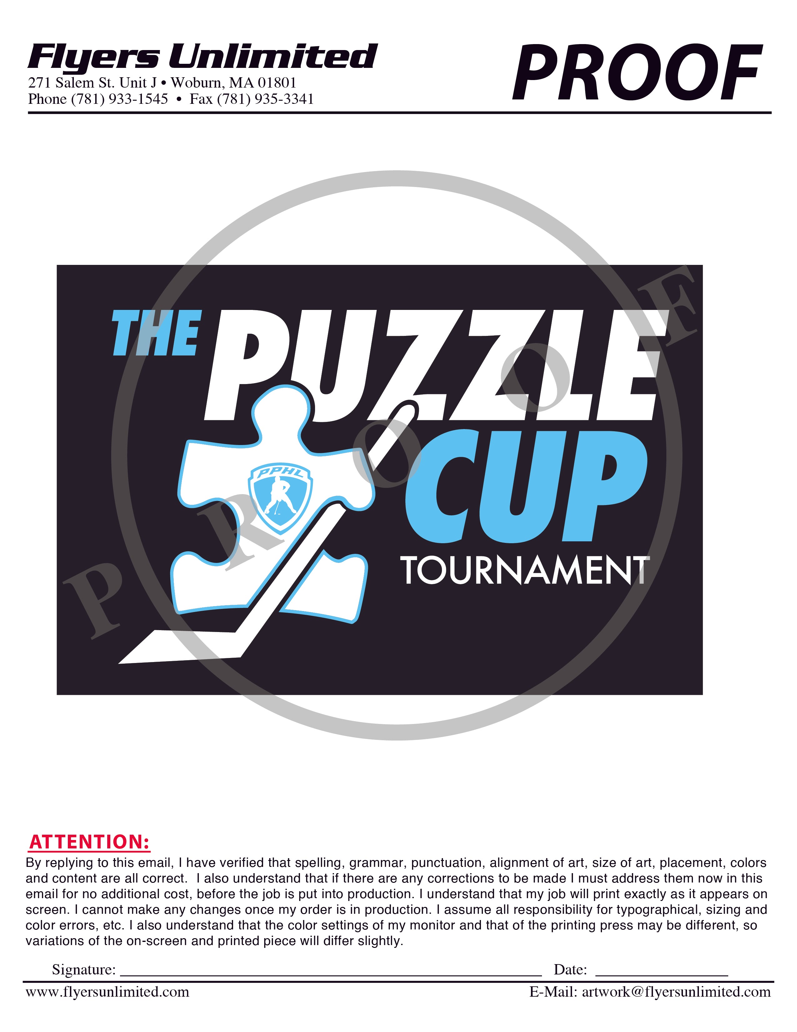 Puzzle Cup Screen Printed Faceoff Hoodie