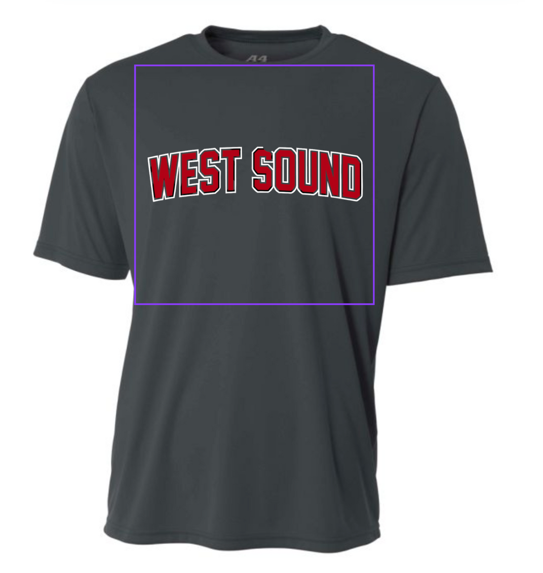 WSW A4 Cooling Performance Crew with Custom Logo
