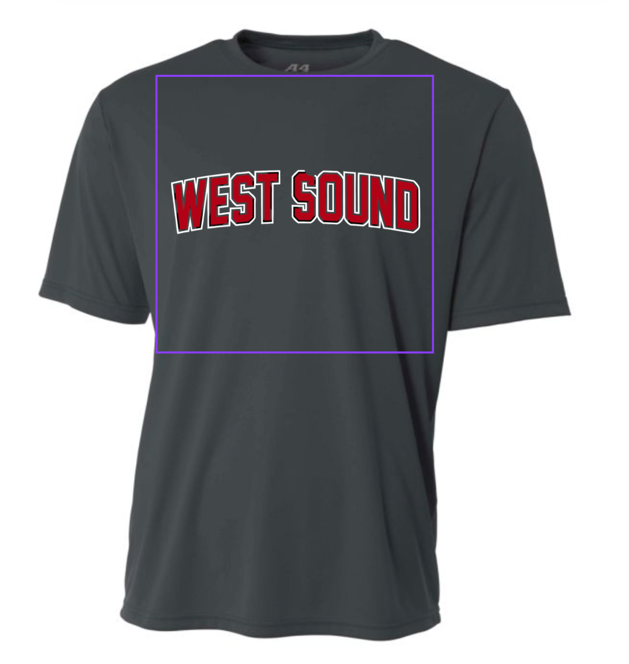 WSW A4 5 Star Youth Performance T-shirt with Custom Logo