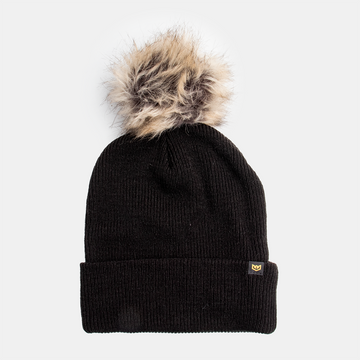 Warroad - Womens Pom Pom Beanie / Black