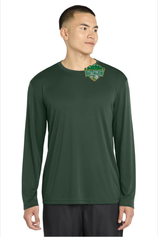 Battalion Long Sleeve Performance Tee with Custom Logo