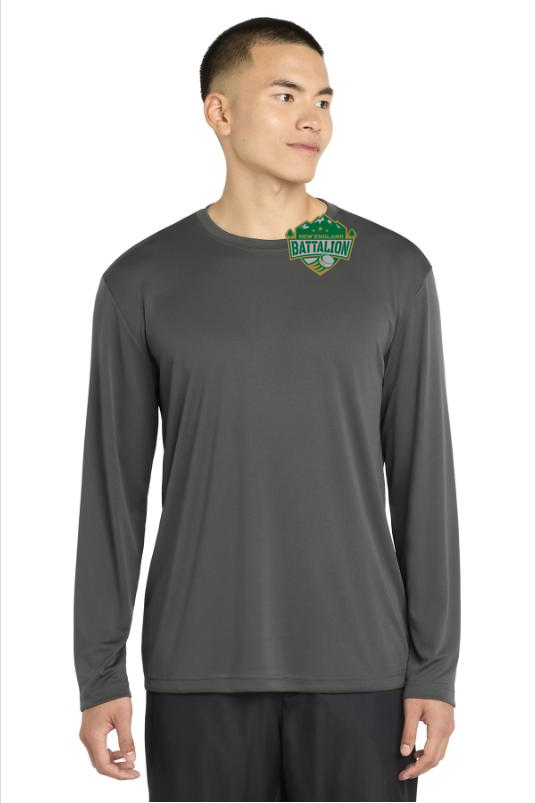 Battalion Long Sleeve Performance Tee with Custom Logo