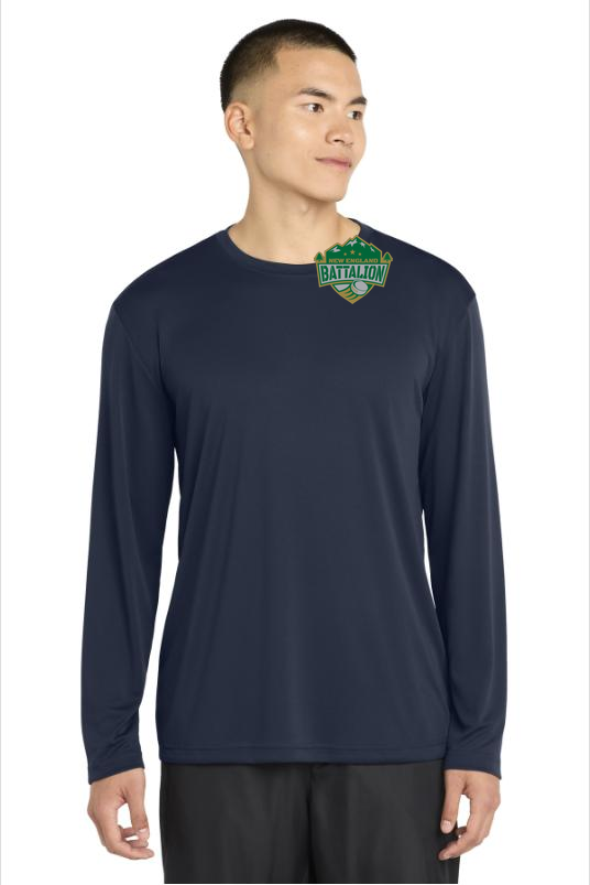 Battalion Long Sleeve Performance Tee with Custom Logo