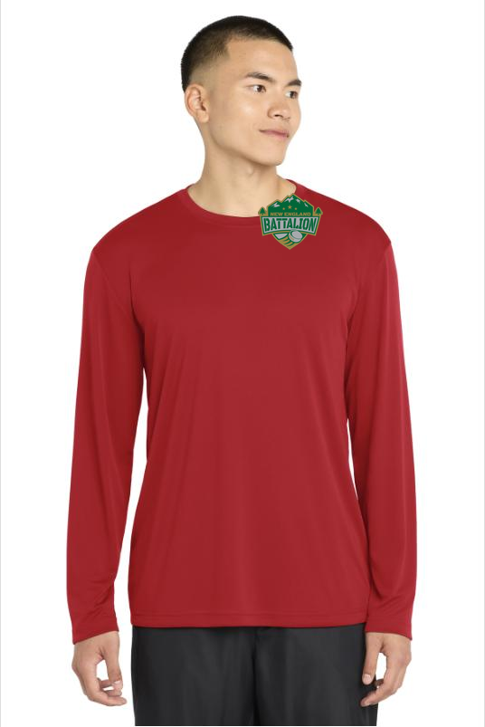Battalion Long Sleeve Performance Tee with Custom Logo